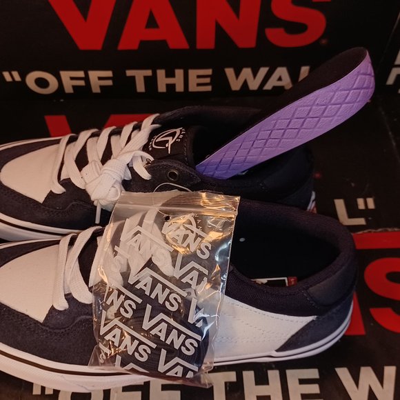 Vans Men\'s 8/Women\'s 9.5 Rowan Zorilla Dark Navy White Suede Canvas VN0A5JICCZP main image 11